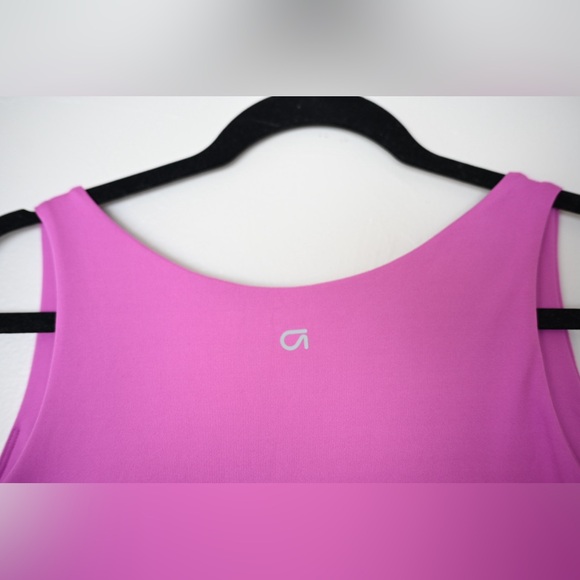 GapFit Womens XXL Athletic Dress with Bike Shorts Pockets Bright Pink Tank NWOT - Picture 10 of 14